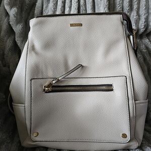 ALDO Cream Backpack with Gold Accents